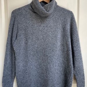 Dark Grey Wool Turtleneck Sweater by Joie